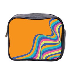 Psychedelic-groovy-pattern Mini Toiletries Bag (two Sides) by designsbymallika