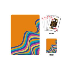 Psychedelic-groovy-pattern Playing Cards Single Design (mini) by designsbymallika