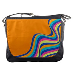 Psychedelic-groovy-pattern Messenger Bag by designsbymallika