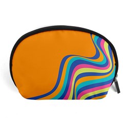 Psychedelic-groovy-pattern Accessory Pouch (large) by designsbymallika