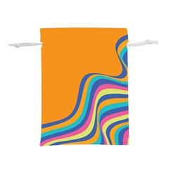 Psychedelic-groovy-pattern Lightweight Drawstring Pouch (l) by designsbymallika