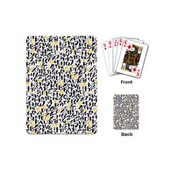 Alphabets Love Playing Cards Single Design (mini) by designsbymallika