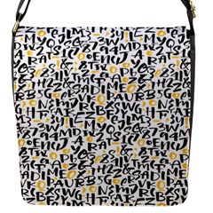 Alphabets Love Flap Closure Messenger Bag (s) by designsbymallika