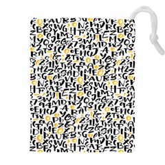 Alphabets Love Drawstring Pouch (5xl) by designsbymallika