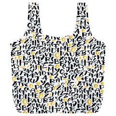 Alphabets Love Full Print Recycle Bag (xxl) by designsbymallika