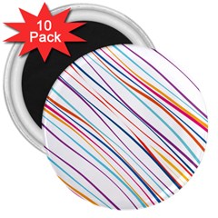 Beautiful Stripes 3  Magnets (10 pack) 