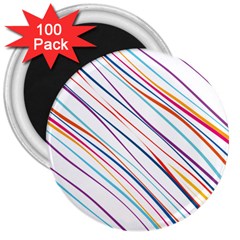 Beautiful Stripes 3  Magnets (100 pack)