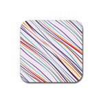 Beautiful Stripes Rubber Coaster (Square)  Front