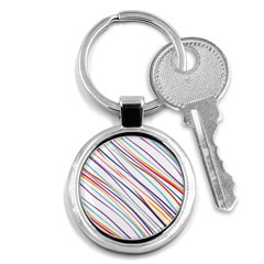 Beautiful Stripes Key Chain (round) by designsbymallika