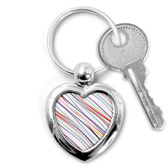 Beautiful Stripes Key Chain (Heart)