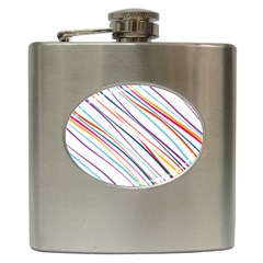 Beautiful Stripes Hip Flask (6 Oz) by designsbymallika