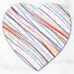 Beautiful Stripes Jigsaw Puzzle (Heart)