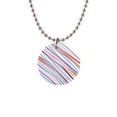 Beautiful Stripes 1  Button Necklace