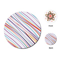 Beautiful Stripes Playing Cards Single Design (Round)