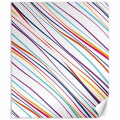 Beautiful Stripes Canvas 8  x 10 