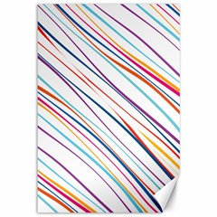 Beautiful Stripes Canvas 12  x 18 