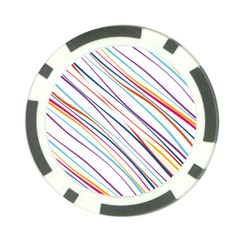 Beautiful Stripes Poker Chip Card Guard by designsbymallika