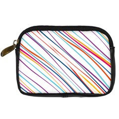 Beautiful Stripes Digital Camera Leather Case