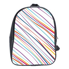 Beautiful Stripes School Bag (large) by designsbymallika