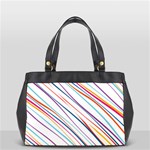 Beautiful Stripes Oversize Office Handbag Front