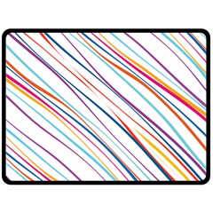 Beautiful Stripes Fleece Blanket (large)  by designsbymallika