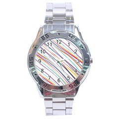 Beautiful Stripes Stainless Steel Analogue Watch