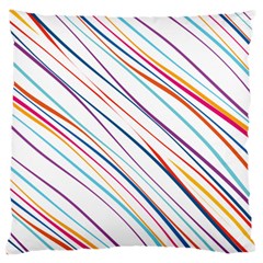 Beautiful Stripes Large Cushion Case (one Side) by designsbymallika