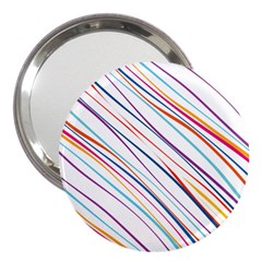 Beautiful Stripes 3  Handbag Mirrors by designsbymallika