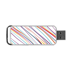 Beautiful Stripes Portable Usb Flash (one Side) by designsbymallika