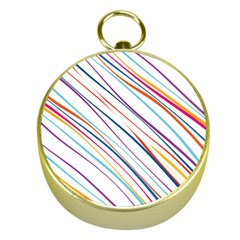 Beautiful Stripes Gold Compasses by designsbymallika