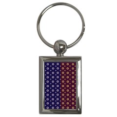 Baatik Print Key Chain (rectangle) by designsbymallika