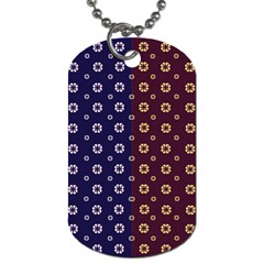 Baatik Print Dog Tag (one Side) by designsbymallika