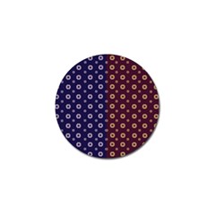 Baatik Print Golf Ball Marker (4 Pack) by designsbymallika