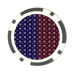 Baatik Print Poker Chip Card Guard by designsbymallika