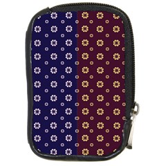 Baatik Print Compact Camera Leather Case by designsbymallika