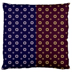 Baatik Print Large Cushion Case (two Sides) by designsbymallika