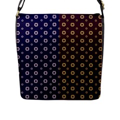 Baatik Print Flap Closure Messenger Bag (l) by designsbymallika