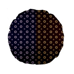 Baatik Print Standard 15  Premium Flano Round Cushions by designsbymallika