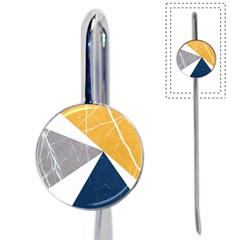 Abstrait Triangles Jaune/bleu/gris Book Mark by kcreatif