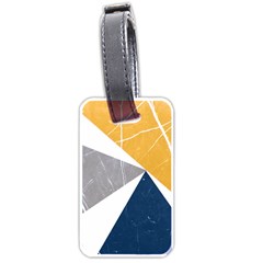 Abstrait Triangles Jaune/bleu/gris Luggage Tag (one Side) by kcreatif