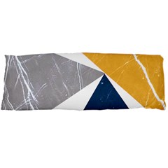 Abstrait Triangles Jaune/bleu/gris Body Pillow Case Dakimakura (two Sides) by kcreatif