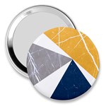 Abstrait triangles Jaune/Bleu/Gris 3  Handbag Mirrors Front