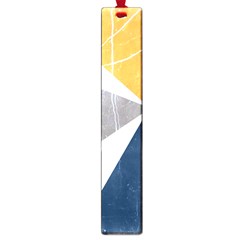 Abstrait Triangles Jaune/bleu/gris Large Book Marks by kcreatif