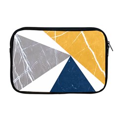 Abstrait Triangles Jaune/bleu/gris Apple Macbook Pro 17  Zipper Case by kcreatif