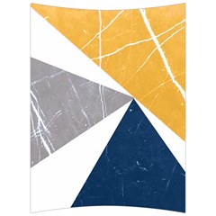 Abstrait Triangles Jaune/bleu/gris Back Support Cushion by kcreatif