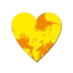 Textureorangejaune Heart Magnet by kcreatif