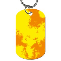 Textureorangejaune Dog Tag (one Side) by kcreatif