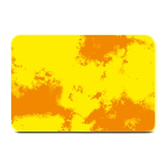 Textureorangejaune Plate Mats by kcreatif