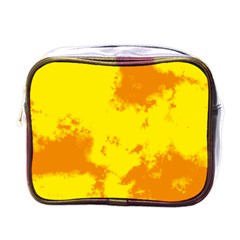 Textureorangejaune Mini Toiletries Bag (one Side) by kcreatif