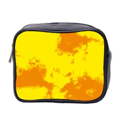 Textureorangejaune Mini Toiletries Bag (two Sides) by kcreatif